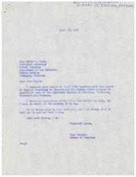 ["The document is a letter from Marie L. Hayes to Page Belcher, forwarding a report from a Special Committee on the Indian health program at hospitals in Talihina, Tahlequah, Claremore, and Shawnee. The report includes findings and recommendations for each hospital, such as improving patient eligibility criteria, speeding up medical staff processes, and providing additional equipment. The committee suggests a meeting to discuss changes to rules and regulations for admitting patients and suspending pre-validation of purchase orders to expedite supply filling."]