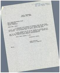["Mrs. Mary Elizabeth Good wrote a letter to Congressman Page Belcher thanking him for his efforts in preserving the Girl's Dormitory at the Fort Sill Indian School. The Advisory Board recommended restoring the dormitory, which had been scheduled for demolition due to safety concerns. The Great Plains Historical Association also took action to preserve the building and urged members to write letters to government officials to support its preservation."]