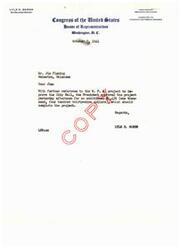 ["Lyle H. Boren, a member of Congress, informs Jim Fleming that the W.P.A. project to improve the City Hall has been approved for additional funding by the President, which should complete the project. He also mentions that the supplemental application has been approved by the W.P.A. and is awaiting Presidential action, with the final outcome expected to be known by Tuesday or Wednesday."]