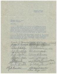 ["Members and officials of an organization in Shawnee, Oklahoma are writing to Honorable Lyle H. Boren to recommend that he use his influence to promote the \"Post Office and Federal Building\" project in Shawnee and other projects in Pottawatomie County for the benefit of labor and general welfare in the Fourth District."]