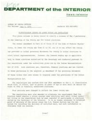 ["The Department of the Interior's Bureau of Indian Affairs issued a clarification regarding the lowering of the voting age for tribal elections. The amendment only applies to elections authorized by the Secretary under the Indian Reorganization Act and does not affect tribal governing documents. The regulations now conform with the 26th amendment to the United States Constitution. Changes were made to allow for absentee ballots without requiring certification by two adults and to eliminate the need for return receipts for notifying off-reservation tribal members. The amendments were published in the Federal Register on April 23 and are immediately effective."]