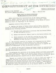["The Department of the Interior has announced steps to improve the operations of the Bureau of Indian Affairs, including transferring operational activities to area and agency offices, reducing support staff, and focusing on trust responsibilities. They also plan to upgrade the Commissioner of Indian Affairs to Assistant Secretary and provide block grants to federally-recognized Indian tribes for development projects. These measures aim to enhance services to the Indian community and fulfill trust obligations."]