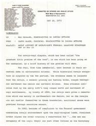 ["The document discusses the long-standing dispute between the Navajo and Hopi tribes over land ownership in Arizona. The history of the conflict is outlined, including government actions and court decisions that have failed to resolve the issue. The memorandum highlights the need for Congress to intervene and make a final determination on the rights and interests of both tribes in the disputed lands."]