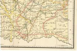 ["Partial Map of Southeastern Oklahoma, covering the period from 1915-1949 with a specific date of 1920-01. Dimensions: 13 1/2 x 20."]