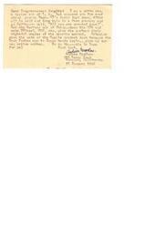 ["The document is from a white man expressing support for Congresswoman Douglas's stance on giving Black GI's their rights. The writer also calls for the removal of Marines from China, fair treatment for workers at companies like US Steel and GMC, and the sale of the Guayules project. The writer signs off with good luck and their name, Andrew Macon."]