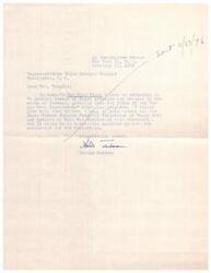 ["Harold Jackman is requesting a copy of an editorial on Negro devotion and heroism in the cause of freedom that Representative Helen Gahagan Douglas prepared for the New York Times. He wants to add it to the James Weldon Johnson Memorial Collection of Negro Arts and Letters at Yale University."]