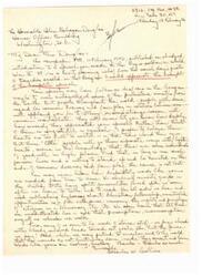 ["The document is a letter to Representative Helen Gahagan Douglas requesting a copy of a speech she made on the Negro soldier in World War II. The writer expresses appreciation for the speech and acknowledges the importance of individuals who stand up for common decency and fair play. The writer also mentions the challenges faced by minority groups in the United States and praises Douglas for her words."]
