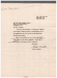 ["The author is writing to Helen Gahagan Douglas to congratulate her on her remarks about the \"Negro\" soldier and requests copies of the pamphlet for his friends."]
