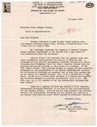 ["The document is a series of letters regarding the case of General Prisoner Roland Clark, who is currently serving a sentence in prison. The legality of his trial and sentence is questioned, as well as the possibility of parole. The documents discuss the review of his case by the Clemency Board and the recommendation for parole. The document also addresses the argument that a man cannot be court-martialed after discharge from the military, and provides an explanation of military jurisdiction in such cases. The documents request further consideration of the case and potential intervention for Clark's release."]