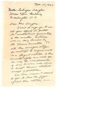 ["The document is addressed to Representative Helen Gahagan Douglas, expressing concern about a recent incident where armed men disrupted a Democratic Party meeting in La Crescenta. The writer believes this vigilante action is connected to the Thomas-Mankin Committee's investigation in Hollywood and calls for the committee to be abolished. The writer urges Representative Douglas to speak out against the contempt citations issued to Hollywood witnesses and to protect free speech and peaceable assembly rights. The incident in La Crescenta is seen as a potential first step in a larger attack on basic rights and liberties."]