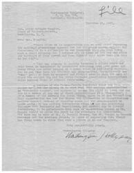 ["The document is a letter from Rube Borough of General Insurance to Helen Gahagan Douglas, expressing appreciation for her support of the Sabath Resolution to abolish the Thomas Committee and against the citation of Hollywood writers, actors, and directors for contempt of Congress. The document praises Douglas for her actions and compares the current crisis to past events in American history."]