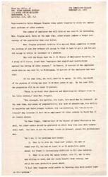 ["Representative Helen Gahagan Douglas is advocating for the passage of a bill to establish a Civilian Conservation Corps to provide work and educational experiences for young people who are unemployed. The program would focus on conservation efforts in areas such as land, forests, animals, and water resources. The bill has been carefully designed to ensure it does not interfere with existing commercial or conservation work, and enrollment would be voluntary for youth aged 17 to 23. The program is seen as a way to address unemployment while also addressing critical conservation needs in the country."]