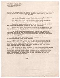 ["Congresswoman Helen Gahagan Douglas criticizes the United States for not supporting the United Nations decision on Palestine, calling it a betrayal of international agreements and a retreat to power politics. She argues that the US should have taken a firm stand to prevent violence and support democracy in the region. Douglas believes that the US backing down sets a dangerous precedent and will only lead to more violence in Palestine. She urges for strong and principled leadership to uphold international decisions."]
