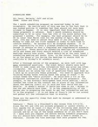 ["The memo addresses the unacceptable 3 month scheduling proposal that was rushed and incomplete. It emphasizes the importance of submitting schedules in advance, providing detailed event information, having regular scheduling meetings, and ensuring Tracy is present during meetings to prevent conflicts. Specific changes and improvements are outlined for the February and March proposals, including providing explanations for events, including press events, and submitting original invitations. The memo warns that future incomplete proposals will be sent back and stresses the need for adherence to scheduling guidelines and question lists to avoid similar issues in the future. A revised schedule is requested by Friday at 5:00 pm DC time."]
