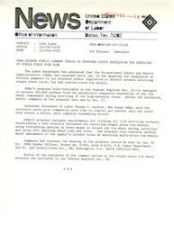 ["Secretary of Labor Raymond J. Donovan announced a major reduction in paperwork for nearly half a million employers, exempting them from maintaining on-the-job injury and illness forms required by OSHA. Industries shown to be least hazardous will be exempt, including retail trades, finance, insurance, real estate, and service industries. The exemption is based on establishments falling within certain criteria and not being targeted for general schedule inspections. The aim is to reduce unnecessary forms and alleviate federal burdens on employers."]