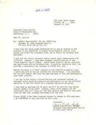 ["Lewis Gandy, a retired Director of Unemployment Insurance from Oklahoma, wrote to Representative Glenn English and the United States Department of Labor regarding proposed changes to life, disability, and health insurance benefits for employees of the Employment Security Agency. Gandy expressed concern about the potential impact on current employees and retirees and requested assistance in preventing the proposed regulations from being implemented. He emphasized the importance of maintaining the current benefits that had been approved by the Department of Labor for many years."]