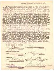 ["H. C. Paulsen, manager of the Southern Hotel in El Reno, Oklahoma, writes to Honorable  L.M. Gensman recommending J.E. Shields for the position of Principal at the Cheyenne and Arapahoe Indian School. Paulsen praises Shields' qualifications and asks for Gensman's help in securing the appointment. Gensman responds, stating that he has recommended Shields to Commissioner Burke based on Paulsen's and others' endorsements, and promises to assist in any way he can. Gensman suggests contacting Mr. Pears at the Haskell Institution for additional support. He also mentions social activities and his plans to visit home in June."]