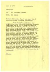 ["Wallace Kidd called to inform Dr. William R. Carmack that Caddo County's application for eligibility under the Public Works and Economic Development Act of 1965 is based on language inserted by Senator Harris that allows counties with federal or state Indian reservations or restricted Indian lands to qualify. The application will be presented to the new Commissioner and then hand-carried to Washington. Wallace hopes Dr. Carmack will help push it through as Caddo County's industrialization efforts will suffer a setback without approval. Grady County was previously eligible under the program but was recently removed due to economic improvements."]