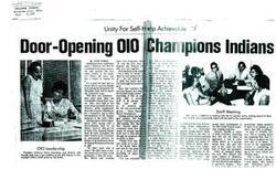 ["LaDonna Harris and Iola Hayden founded Oklahoma for Indian Opportunity (OIO) to promote unity and self-help among American Indians in Oklahoma. The organization provides various programs and services to empower Indians and address their needs. Despite criticism and challenges, OIO has been successful in reaching and serving the Indian population in the state."]
