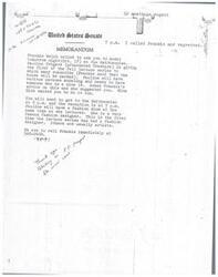 ["Frankie Welch called to ask the recipient to model for a fashion show at the Smithsonian, organized by fashion designer Pauline Trigere. The event is part of a lecture series and requires someone who is a size 14. The recipient is advised to arrive at the Smithsonian at 6 p.m. for the reception at 7 p.m. Other models include Nina Hide. The recipient is asked to contact Frankie Welch for more information."]
