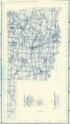 ["The document represents a map item is a topographic map of the State of Oklahoma and depicts the state's highway system. Map features the submissions of the 1947 Construction Program and indicates the estimated total cost and federal aid funds for each project at their site location. Topographic map (positive blueprint); 20 1/4 x 36 5/8 inches."]