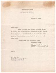 ["The document is from Arthur M. Schlesinger, Jr., thanking Josh for his letter and expressing confidence in the Democratic candidate and campaign. Schlesinger hopes for four more years of Democratic government and looks forward to seeing Josh soon."]