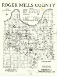 ["This map showcases features such as highways, roadways, waterways, floodwater structures, lakes, and recreational areas. It is a road map measuring 11 x 8 1/2 inches."]
