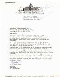 ["The letter acknowledges receipt of a letter from Mike Monroney and discusses damage to the sender's home, which they believe was caused by tests being conducted nearby. They express gratitude for advice given by Mike and indicate they will wait until tests are completed before filing a claim."]