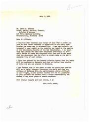 ["The letter expresses concern about the sonic boom tests being conducted in Oklahoma City, stating that they are causing property damage and posing a danger to residents, particularly children in schools. The writer urges Senator Monroney to use his influence to have the tests stopped. Senator Monroney responds, stating that he has urged the FAA to change aircraft and flight altitudes, as well as investigate recent damage to stores with plate glass windows. The writer continues to express concern and urges for the tests to be stopped before someone is injured."]