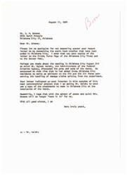 ["The letter is apologizing for the delay in responding to a previous inquiry about the sonic boom studies in Oklahoma City. It discusses the controversy surrounding the project and the impact on residents, including concerns about property damage and noise pollution. The letter also mentions the support for supersonic commercial travel and the potential consequences of pursuing this technology. Copies of relevant documents have been sent to the recipient in response to their inquiry."]