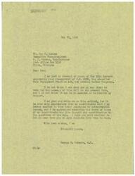 ["The document is a letter from Don S. Bowers of W.C. Norris, Manufacturer expressing disapproval of H.R. 2232, the Fair Employment Practice Act, to Congressman George B. Schwabe. Bowers believes the legislation will create discord, cause unemployment, and discourage individual enterprise. He urges Schwabe to carefully consider the implications and work to defeat the bill. Schwabe responds by thanking Bowers for his input and stating that he cannot support the bill in its current form."]