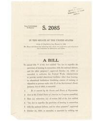 ["The document is a bill introduced by Mr. MEAD to amend title V of an Act to provide housing in connection with national defense, allowing the Federal Works Administrator to provide educational facilities to institutions offering training under the Servicemen's Readjustment Act of 1944. This includes transferring structures or facilities from federal agencies for educational use. The bill also authorizes the appropriation of $100,000,000 for this purpose."]