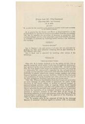 ["This public law, enacted by the 77th Congress, provides for the acquisition and equipment of public works necessary for the defense program. It includes provisions for defense housing and public works, such as schools, hospitals, and recreational facilities. The law authorizes the Federal Works Administrator to acquire land, plan and construct public works, and make loans or grants for their maintenance. It also outlines provisions for the termination of authority once the emergency declared by the President has ceased. The law emphasizes the importance of maintaining and operating public works based on need, without discrimination based on race, creed, or color."]