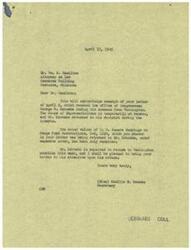 ["Mr. Hamilton acknowledges receiving a letter from Mr. Schwabe regarding records sent to him. He mentions that the House of Representatives is on recess and Mr. Schwabe is expected to return to Washington soon. Hamilton expresses gratitude for the help received and states that the materials provided will be helpful in preparing a brief for the Oklahoma Supreme Court. He also mentions returning a bound volume of United States Senate hearings on Osage fund restrictions to Mr. Schwabe."]