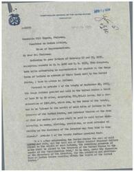 ["The document discusses two bills authorizing an appropriation for the Osage Tribe of Indians for land sold to the United States. It outlines the history of the funds from the sale, court rulings, and proposed provisions for interest payments and gratuity offsets. The document also suggests ways to simplify the calculation of interest payments and ensure proper protection of the United States' interests."]