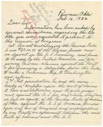 ["The document is requesting information and documents related to Pawnee funds and claims against the government. It also mentions the need for correspondence regarding Pawnee territory and treaties to prepare for a lawsuit. Additionally, it includes a clipping of a meeting between Pawnee councilmen and the governor."]