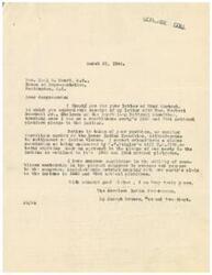 ["The document is from the American Indian Federation to Congressman Karl He Munat, discussing the Republican party's pledge to the Indians in the 1940 and 1944 national platforms and expressing disagreement with a claims commission proposed in a bill. The Federation expresses confidence in the ability of Republican members of Congress to produce legislation in line with the party's pledge to the Indians."]