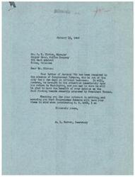 ["The document is a response to Mr. Hinton's opposition to the plan for Government \"Fact Finding Boards\" proposed by President Truman. The writer, Secretary A.L. Warren, assures Mr. Hinton that Congressman Schwabe will consider his views on the matter when discussing H.R. 4908."]