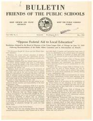["The document discusses opposition to federal aid for education, particularly in providing transportation for Parochial School children. Various arguments are made against using public funds for this purpose, including concerns about federal control of education and adherence to state constitutions. The document also addresses the need for local control and support of public schools, highlighting the importance of upholding the Constitution and providing quality education. Additionally, the text mentions specific cases and actions taken to circumvent constitutional limitations on funding for Parochial Schools."]