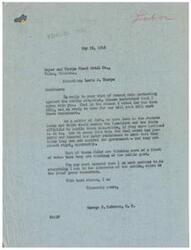 ["The document is in response to a wire protesting against the strike situation, with the sender expressing agreement and stating that they have voted for bills to curb racketeers. They believe that current laws could handle the situation if enforced, but the government has been lenient towards labor racketeers. The sender assures their commitment to public interest and criticizes those more concerned with votes than the public good. The document is signed by George B. Schwabe, M.C."]