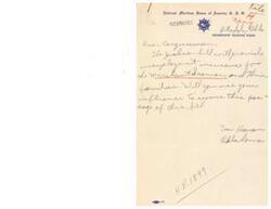 ["The document is asking a congressman to support the passage of the Jackson bill, which will provide benefits for merchant seamen and their families."]