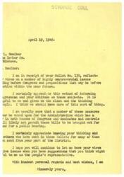 ["The document is a letter from a congressman thanking a constituent for submitting their views on various issues before Congress. The congressman appreciates the input and hopes for more engagement from constituents. The constituent has marked their opinions on specific measures and made a suggestion regarding the Federation."]