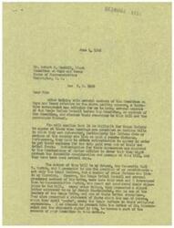 ["The document discusses the opposition of Osage Indians to H. R. 2403, a bill related to the use of peyote in religious ceremonies. The Osage Indians have presented their objections to Representative Carl Curtis, and the author of the letter, George B. Schwabe, believes that the use of peyote is harmless and should be allowed in their religious practices. Schwabe requests that the Committee on Ways and Means consider the concerns of the Osage Indians before making a decision on the bill."]