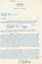 ["The document is written by W.S. Caldwell to Senator Edd More and Congressman Geo. B. Schwabe, expressing concern about inconsistencies in income tax calculations. The writer provides an example of a man who was billed for taxes despite claiming exemptions and deductible expenses that should have resulted in no tax owed. The writer urges the lawmakers to review and clarify the tax laws to protect taxpayers and ensure fairness in taxation."]