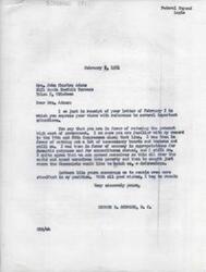 ["The document is a response to a letter expressing concerns about government spending and urging for legislation to reduce costs. The writer agrees with the sentiment, citing their own record of advocating for cutting unnecessary expenses and promoting economy in appropriations. They emphasize the importance of prioritizing the needs of Americans over sending aid to other countries, in order to strengthen the nation."]
