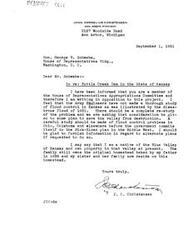["The documents express opposition to the Tuttle Creek Dam project in Kansas and advocate for a comprehensive watershed program for flood control, including soil conservation, retention dams, dikes, and levees. The writers believe that a complete approach to flood control is necessary and criticize the current plan for being inadequate and potentially harmful to the environment and agriculture. They call for a reevaluation of the project and urge Congress to consider alternate plans."]