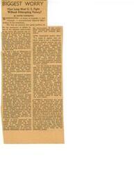 ["General MacArthur expressed a sense of tragedy and concern for American soldiers in Korea during his testimony, emphasizing the need for victory. He criticized the Democratic party's political motivations and argued for the use of maximum force in war. MacArthur questioned the decision to dismiss him and called for a change in policies to save lives and achieve victory. The biggest worry for the American people is the continuation of the war without a clear path to victory."]