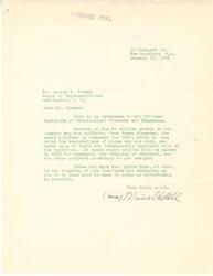 ["The document is from Schwabe Coll to George B. Schwab regarding the National Institute of Neurological Diseases and Blindness. It mentions the need for more funding in 1953 to continue important research and projects. The document urges Mr. Schwab to do his part to support the Institute."]