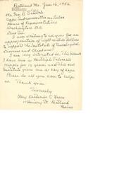 ["The document is a request for an appropriation of eight million dollars to support the Institute of Neurological Diseases and Blindness, as the writer, who has multiple sclerosis, sees it as a source of hope. The writer urges the recipient to do everything possible to help."]