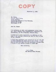 ["The document is requesting information on how many unframed pictures can be sent to Mrs. Bassett, as well as inquiring about the availability of two or three etchings for their office. The sender also expresses gratitude for courtesies extended during a previous visit to the office."]